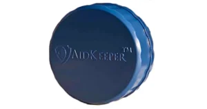 Photo of Aidkeeper Hearing Aid Case for a review of this device used to protect your hearing aids.